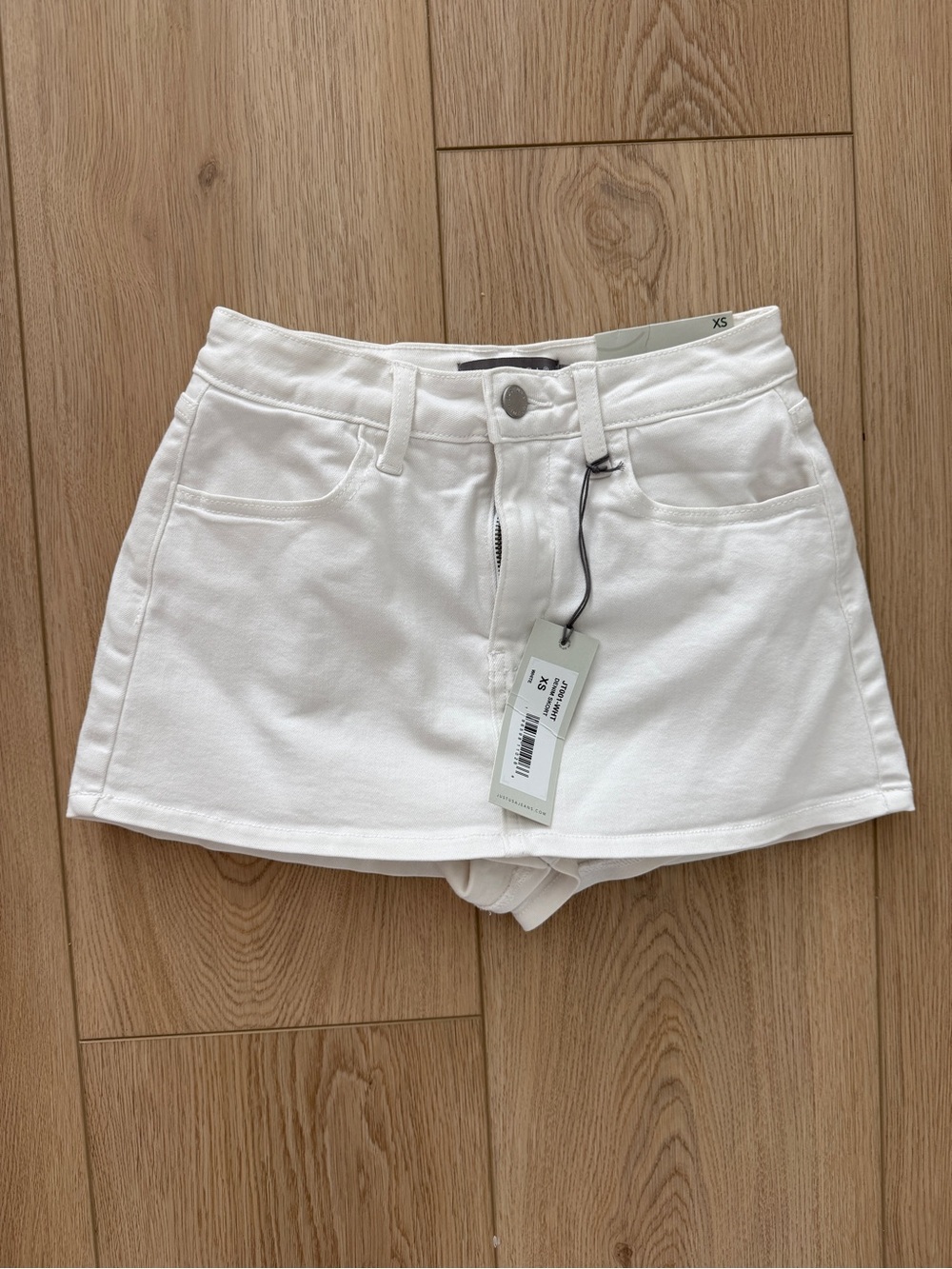White Denim Skort - grey bandit